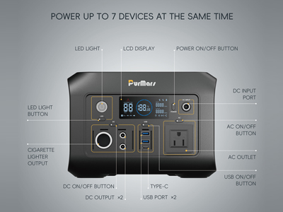 Tragbare Power Station P300 plus|300 W|Kompresse