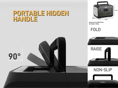 Tragbare Power Station B600|600 W|Wechselrichter