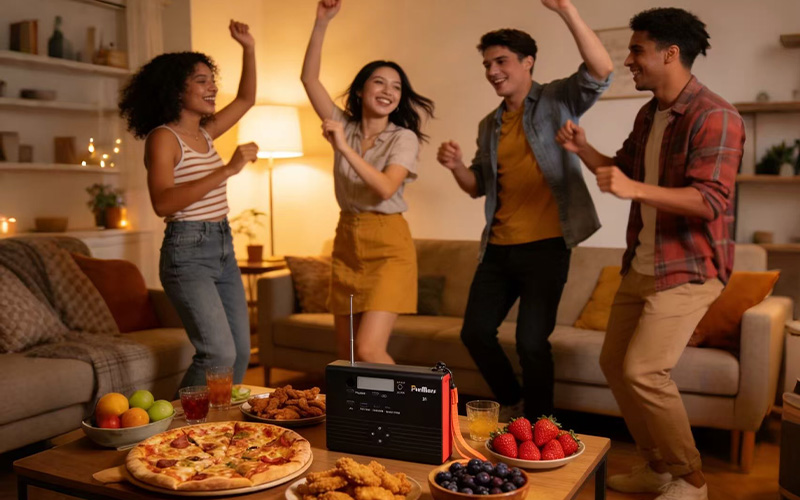 Tragbare Powerstation P100A/E Plus | 100W | mit Bluetooth-Lautsprecher