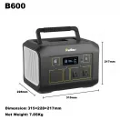 Tragbare Stromstation 600W Abmessungen