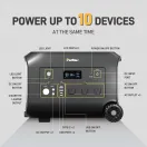Portable power station outpu and input port