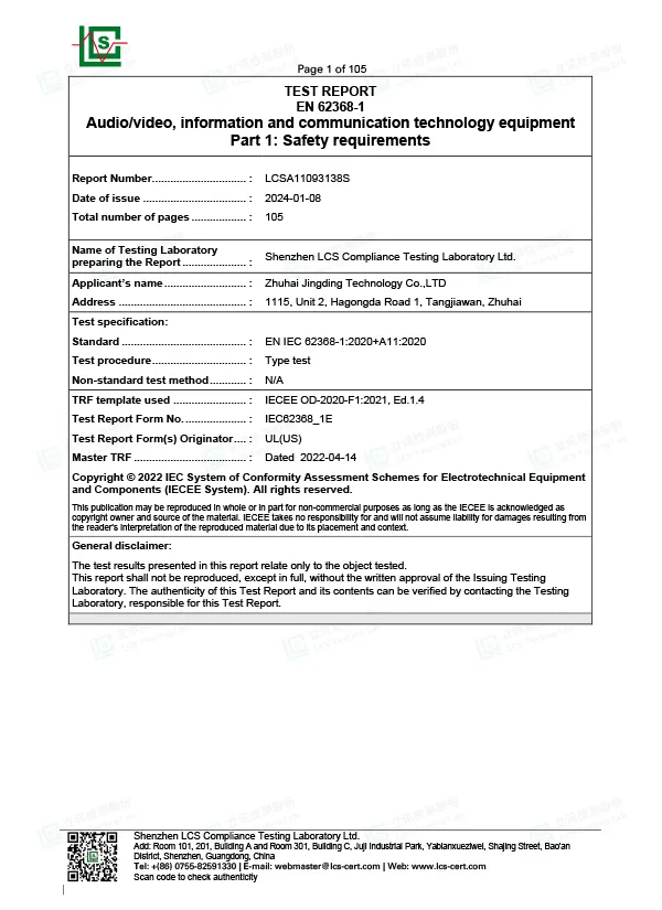 LCSA11093138S-LVD-Bericht