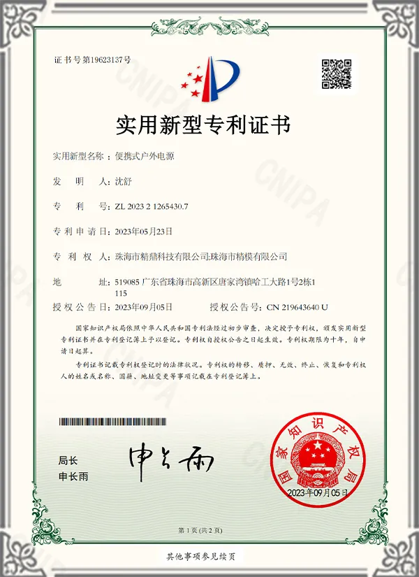 Gebrauchsmuster-Patent-Zertifikat