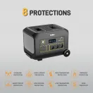 Solarer mobiler NotstromgeneratorSolare mobile Notstromversorgung B1200A/E|1200W|Griffe & Räder|Smart-App