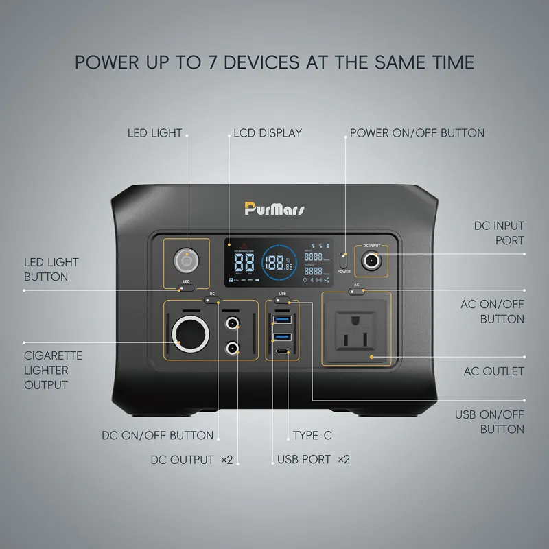 Tragbare Power Station P300 plus|300 W|Kompresse & Thermometer