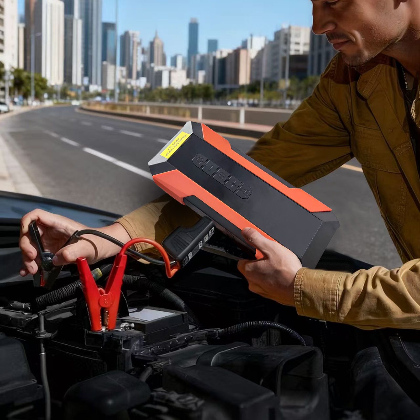 2-in-1 Starthilfe & Reifenaufbläser