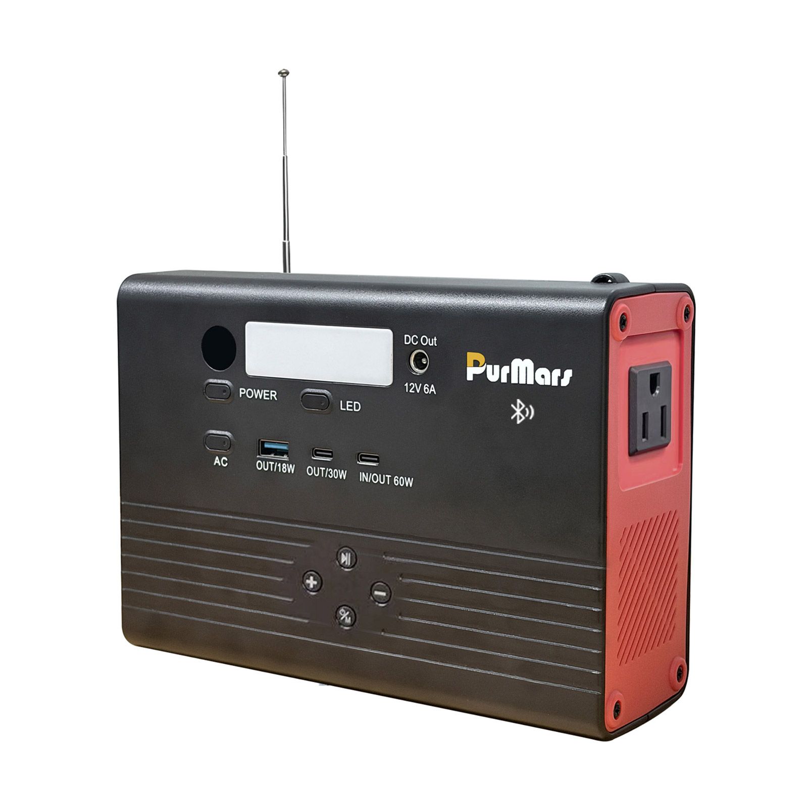 Tragbare Powerstation P100A/E Plus | 100W | mit Bluetooth-Lautsprecher