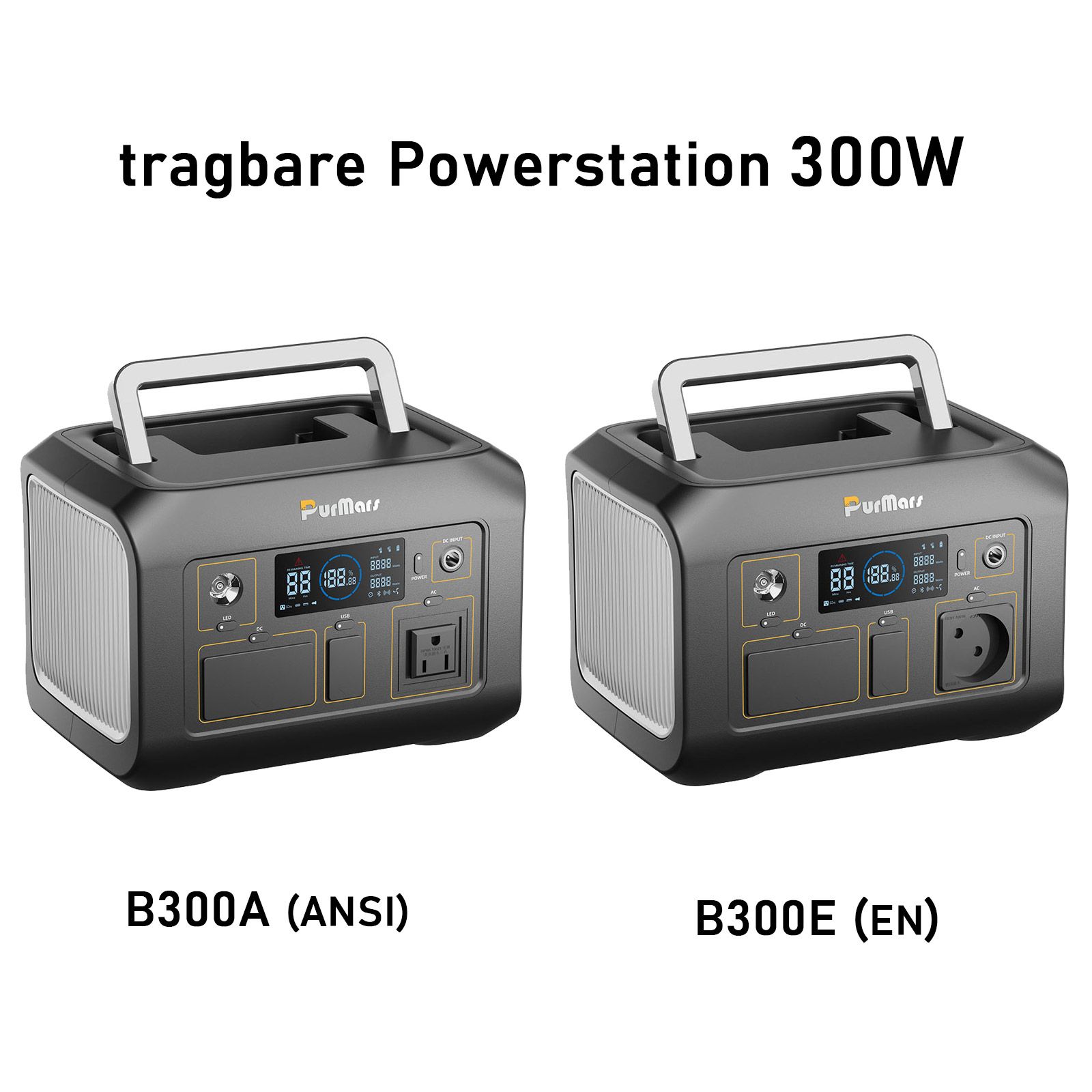 TragbarePower Station P300A/E | 300W