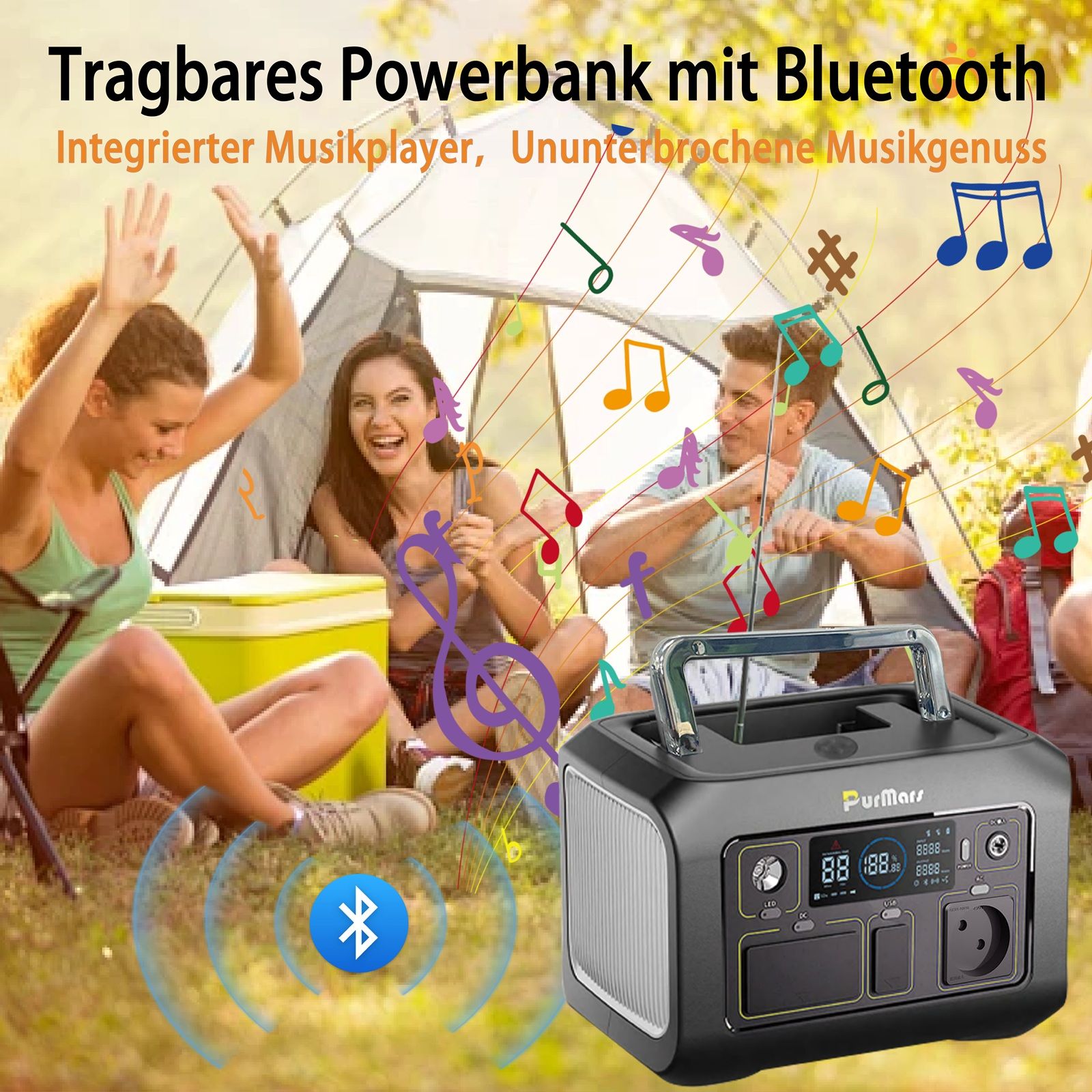 Tragbare Power Station P300 plus|300 W|Kompresse & Thermometer
