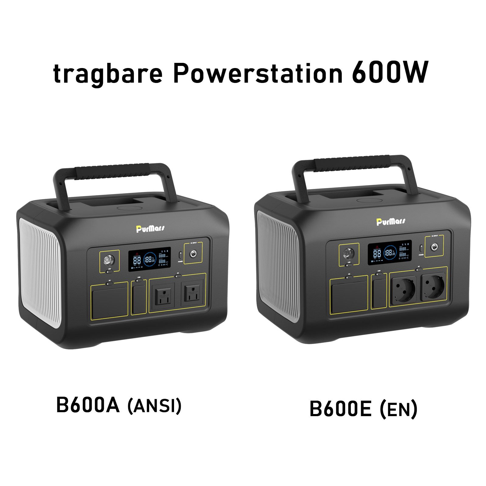 tragbare Powerstation B600A/E 600W