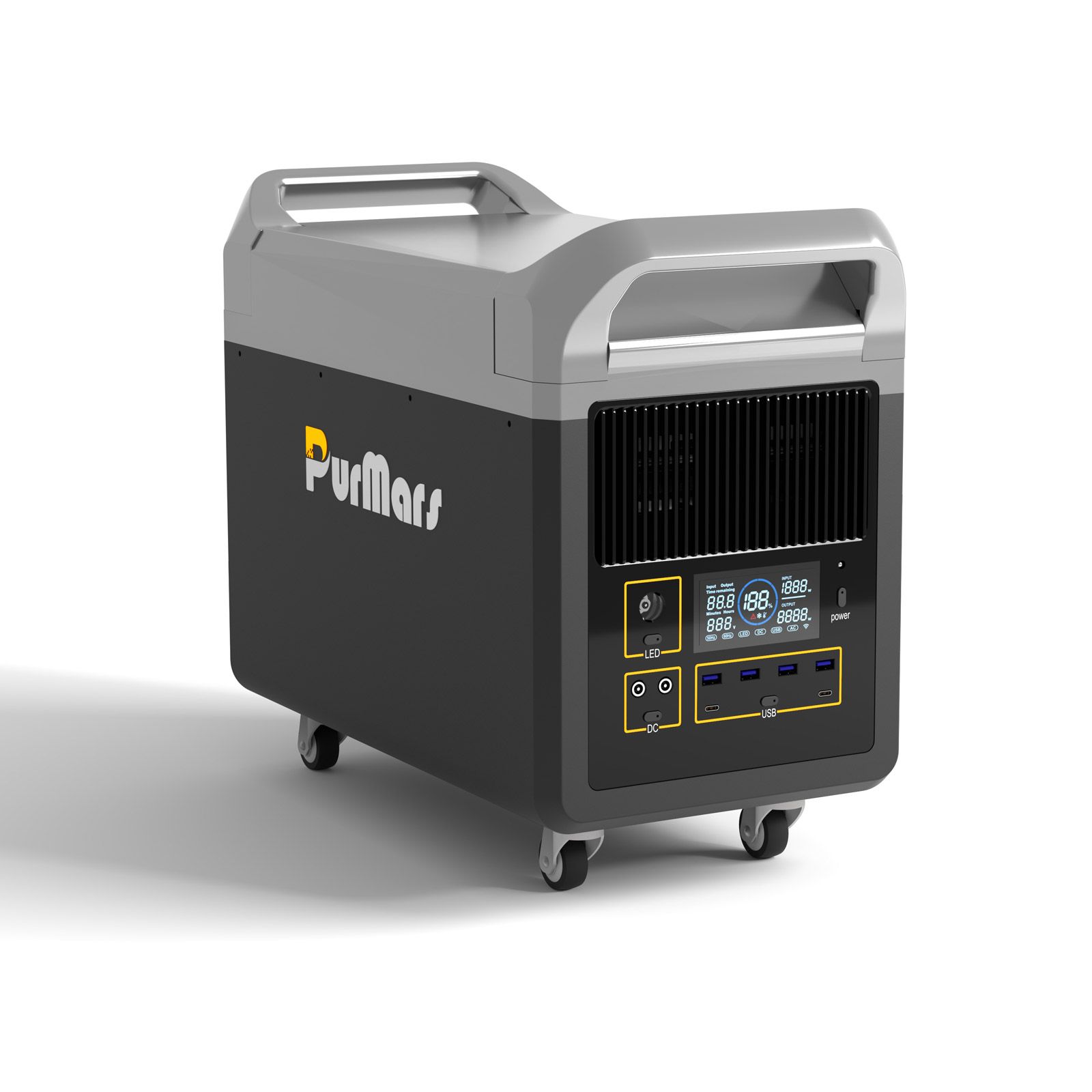 Heim-Solargenerator M2400 |2400W|Energiespeicher für Balkon |Netzgebunden